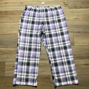 Maceys Unbranded Womens Fleece Pajama Pants Size XXXL Purple Gray White Pink‎